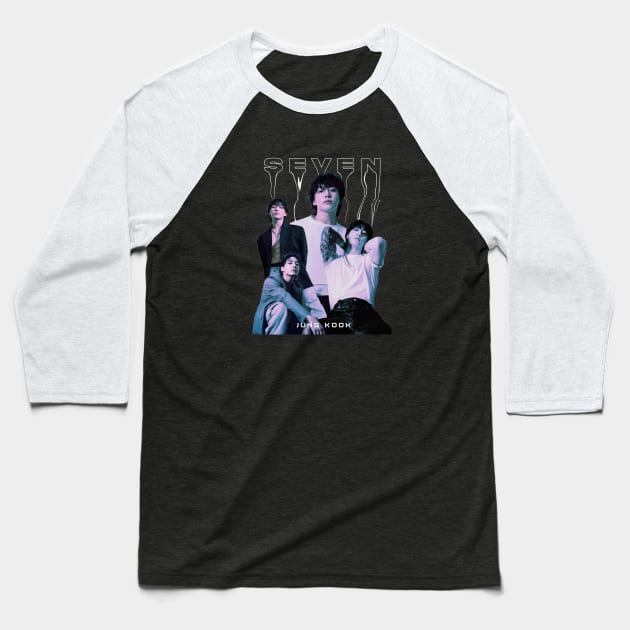 JungKook Seven Baseball T-Shirt by JUUZSUZZ